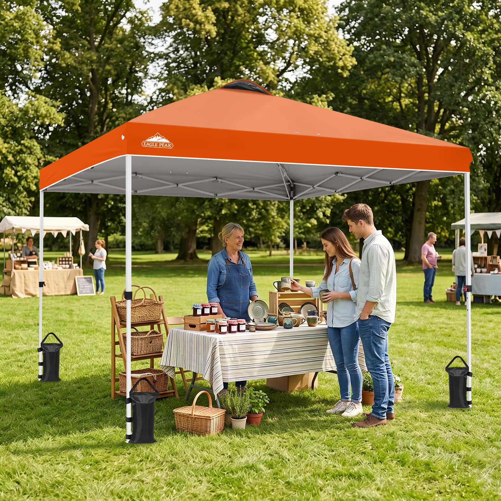 EAGLE PEAK Tenda a baldacchino pop-up da 3 m x 3 m