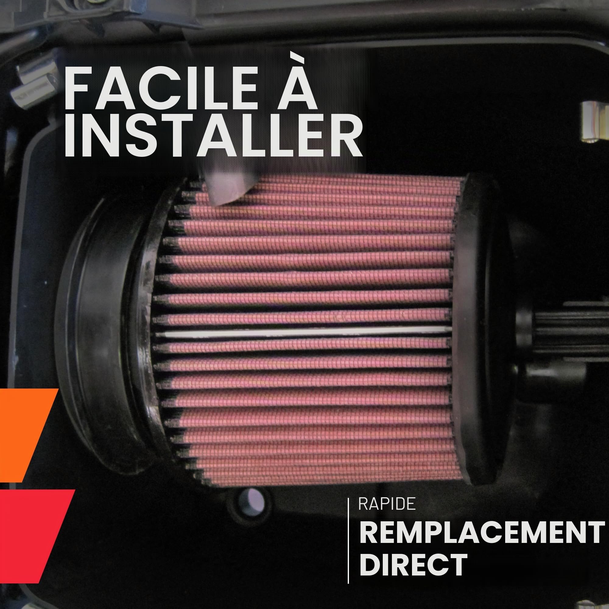 K&N Filtre à air de remplacement compatible avec Suzuki LTZ400 Quadsport 2003-2013 (SU-4002)