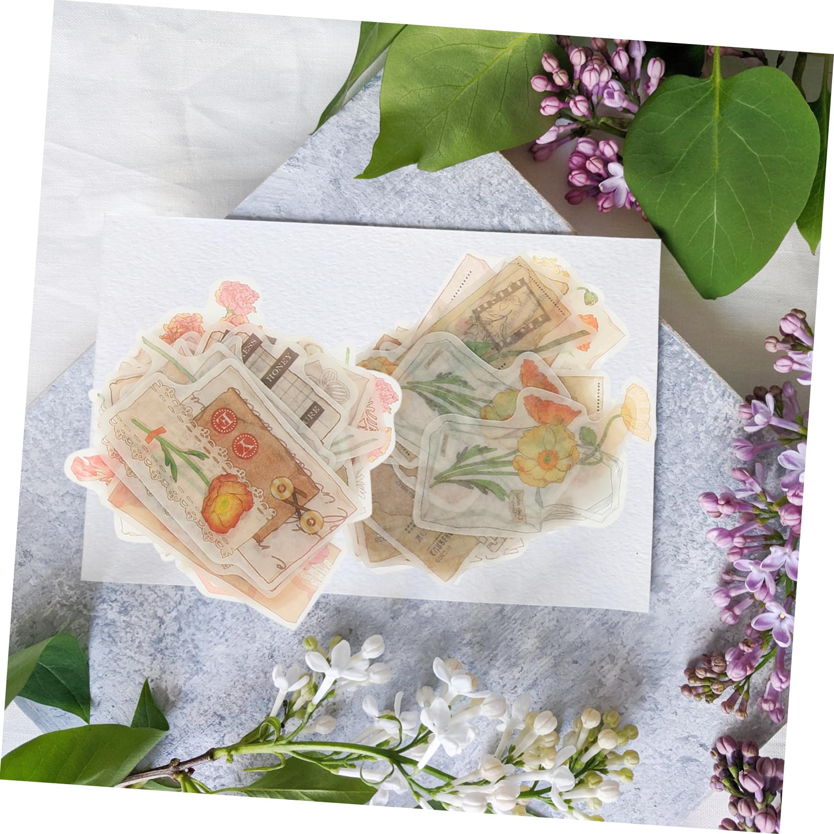 NUOBESTY 20sets Adesivi Creativi per Scrapbooking Pacchetti di Stickers Autoadesivi per Diario Album Fotografico e Fai da Te Stili Vari e Unici per Decorazioni Personali