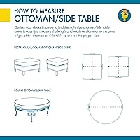 Vista 12 de DUCKCOVERS Soteria - Funda rectangular impermeable para mesa auxiliar/otomana de 32 pulgadas, para exteriores