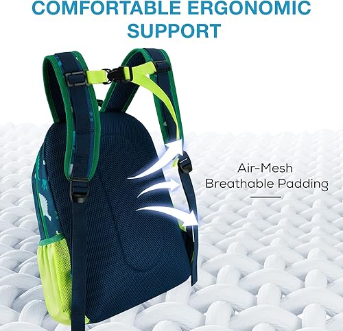 Miniatura 6 de Mommore - Juego de mochila para niños, mochila escolar ligera para niños, bolsa de libros primaria para estudiantes con correa para el pecho, 3