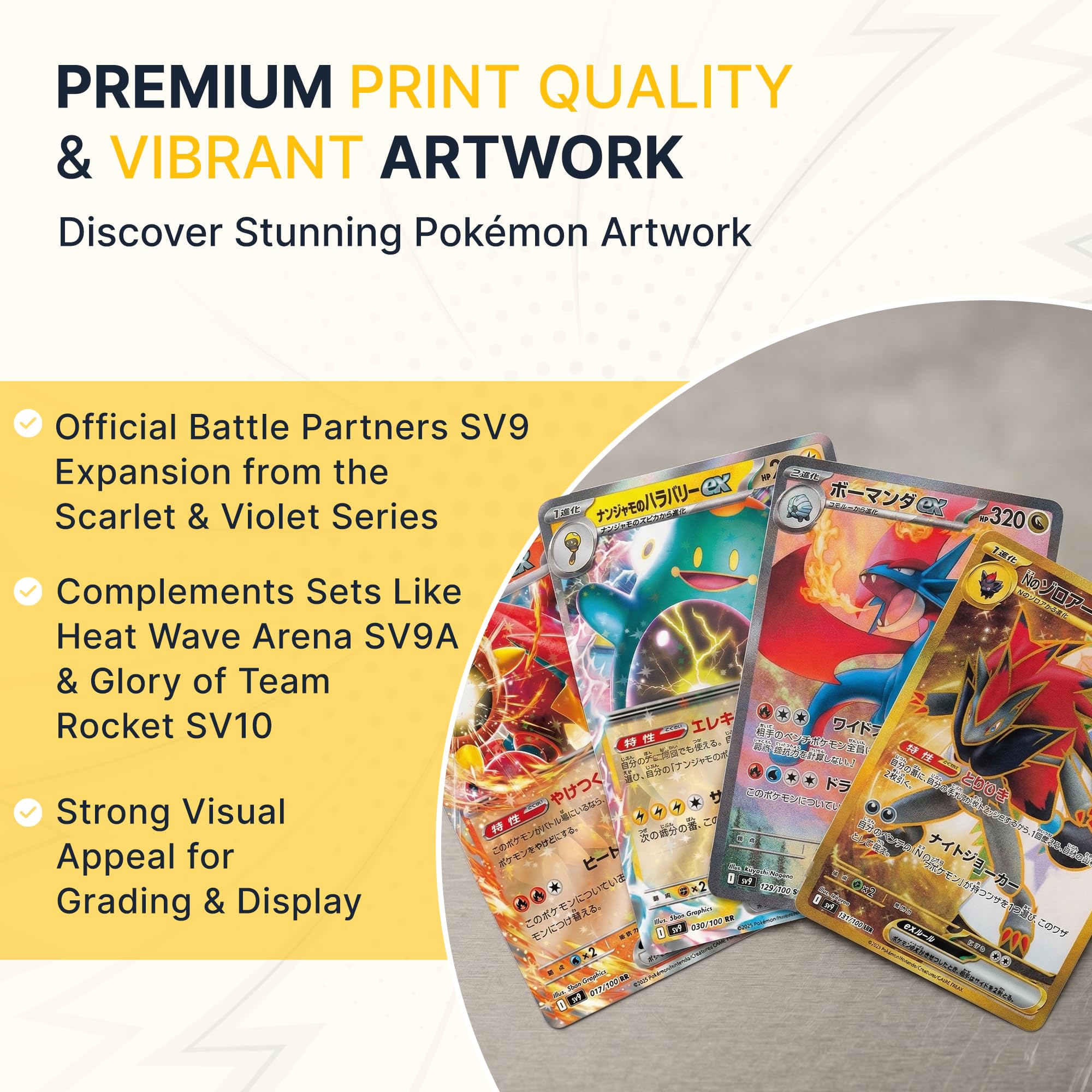 Pokemon TCG Battle Partners SV9 Koreanische Booster-Box, koreanische Pokémon-Karten, 30 Boosterpacks (5 Karten pro Packung, Scharlachrot und Violett-Serie, Titan-Authentifiziert)