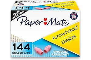 Paper Mate Arrowhead Pink Pearl Cap Erasers: The Eraser That Floats Above the Rest!