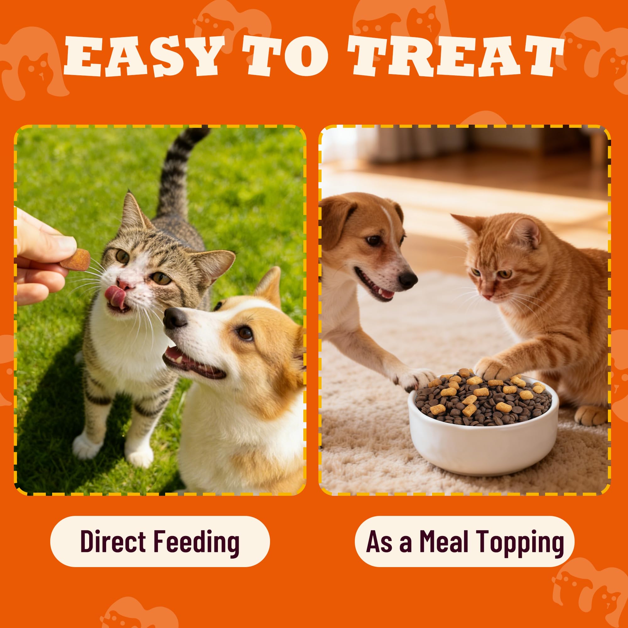 13.05oz Dental Treats for Cats & Small Dogs - Healthy Cat Teeth Cleaning Treats for Freshens Breath and Controls Tartar - Crunchy Dental Chews for Puppy Training Snacks - image 8