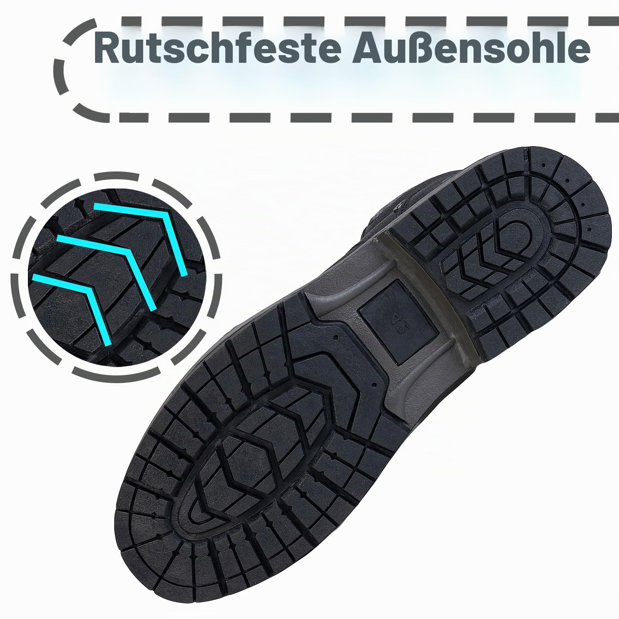 CC-Los Herren Winterschuhe Warm Gefüttert Winterstiefel Herren Leicht Rutschfest Schneestiefel