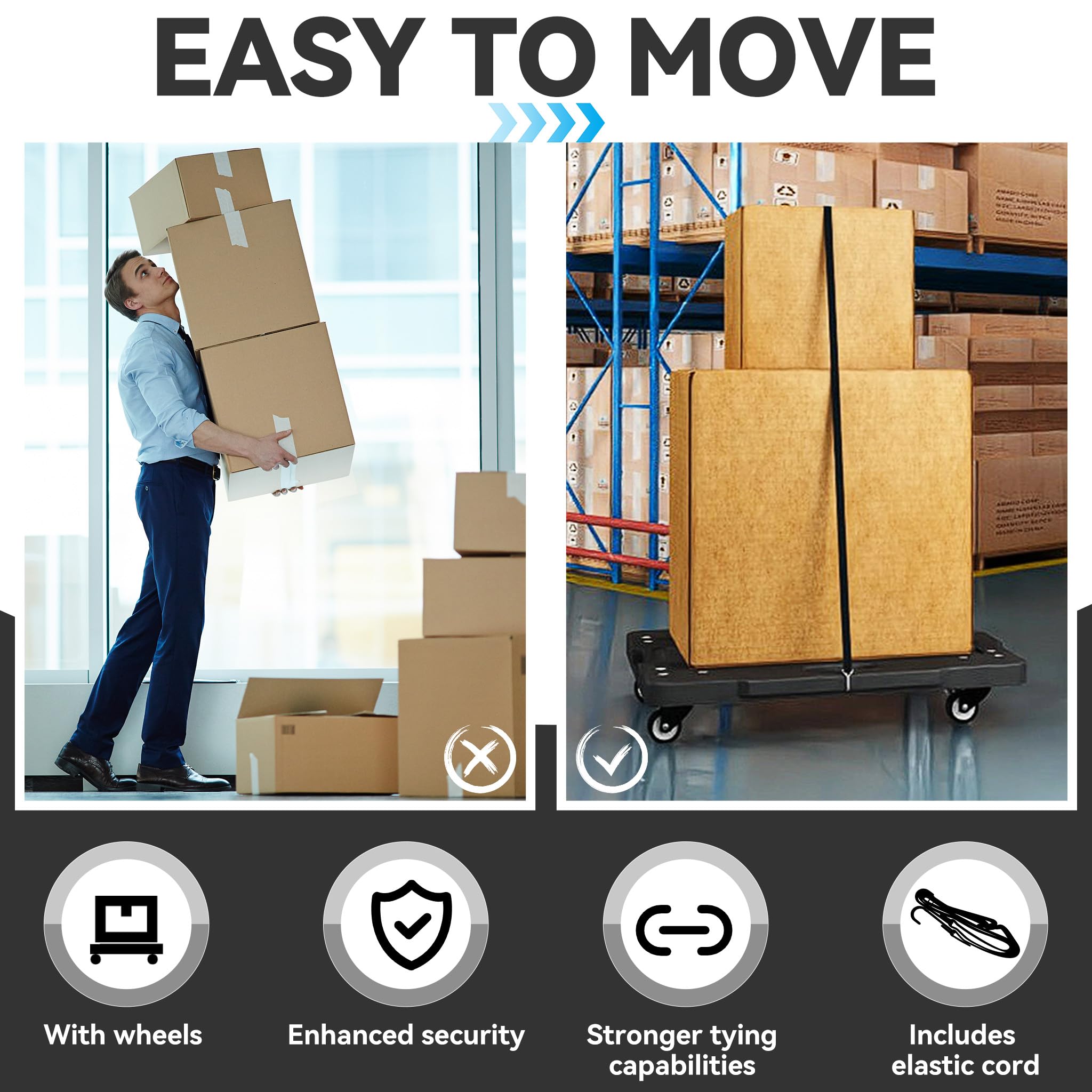 GOPLUS Schubkarre Mit 2 Luftreifen - 145cm PP-Wanne Für Garten & Stall