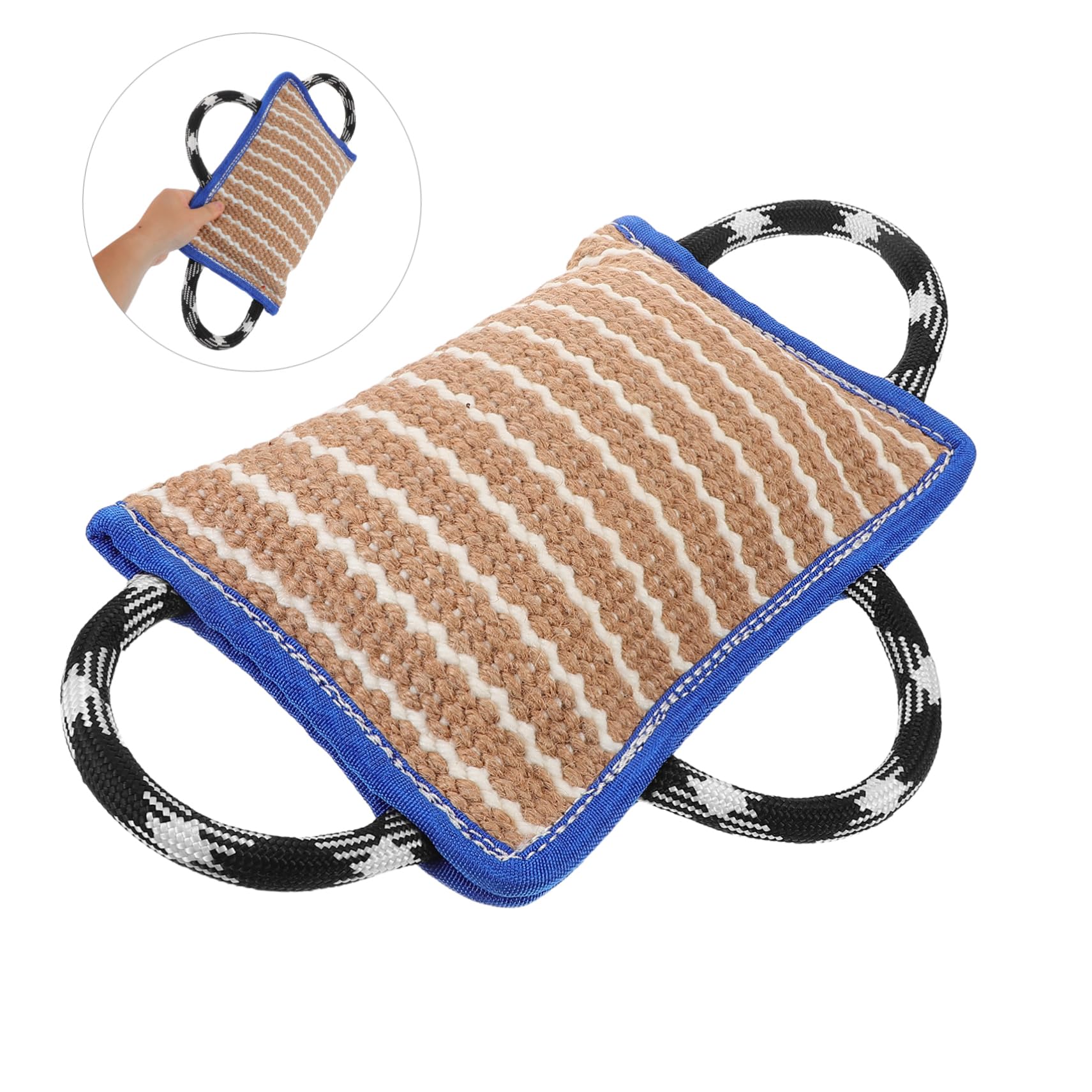 Almohadilla para Morder Perros de Lino Resistente Herramienta Profesional para Entrenamiento Canino Concentración y Dueño Mascota Juguete Duradero para y Morder con Azul