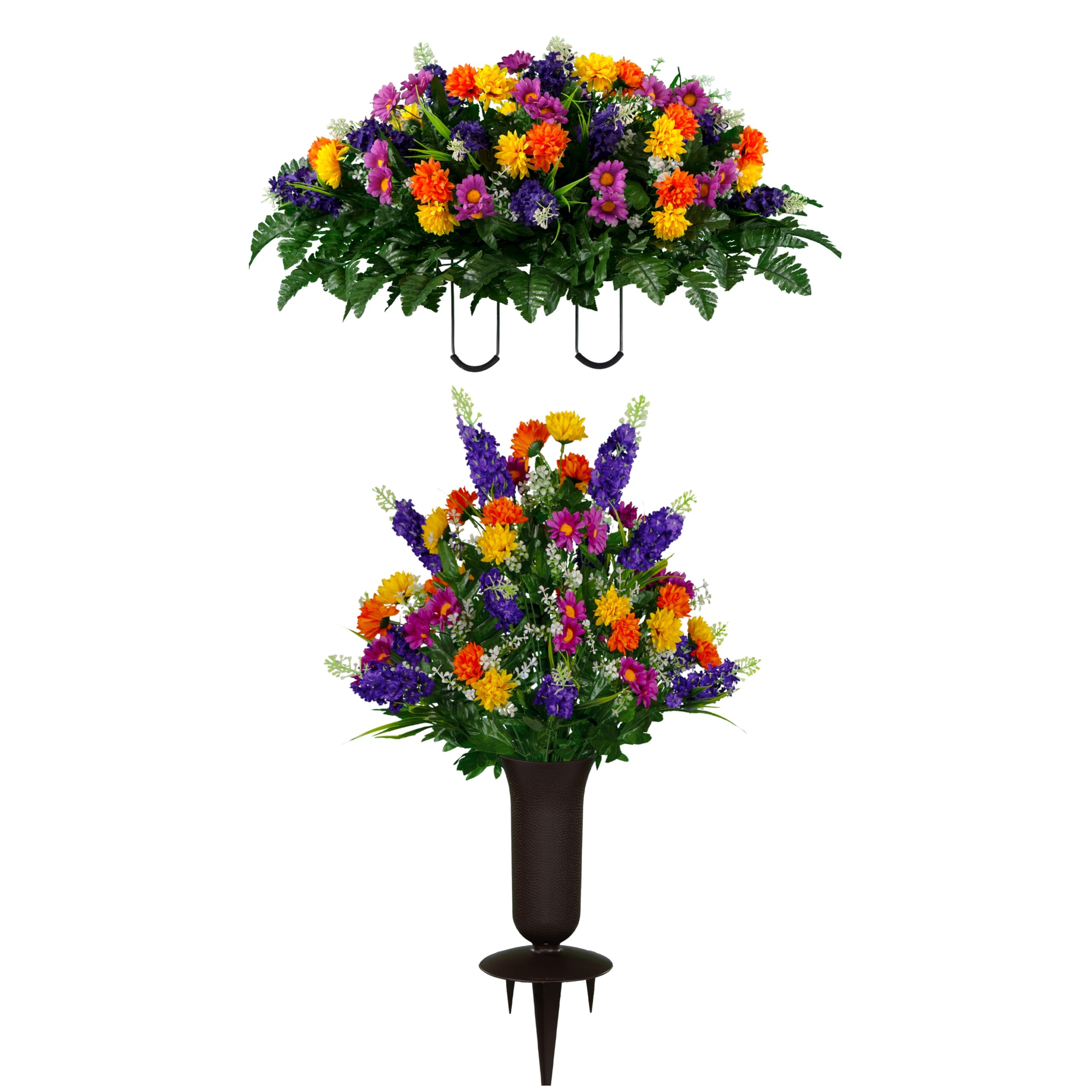 Amazon.com: Sympathy Silks Artificial Flowers for Cemeteries