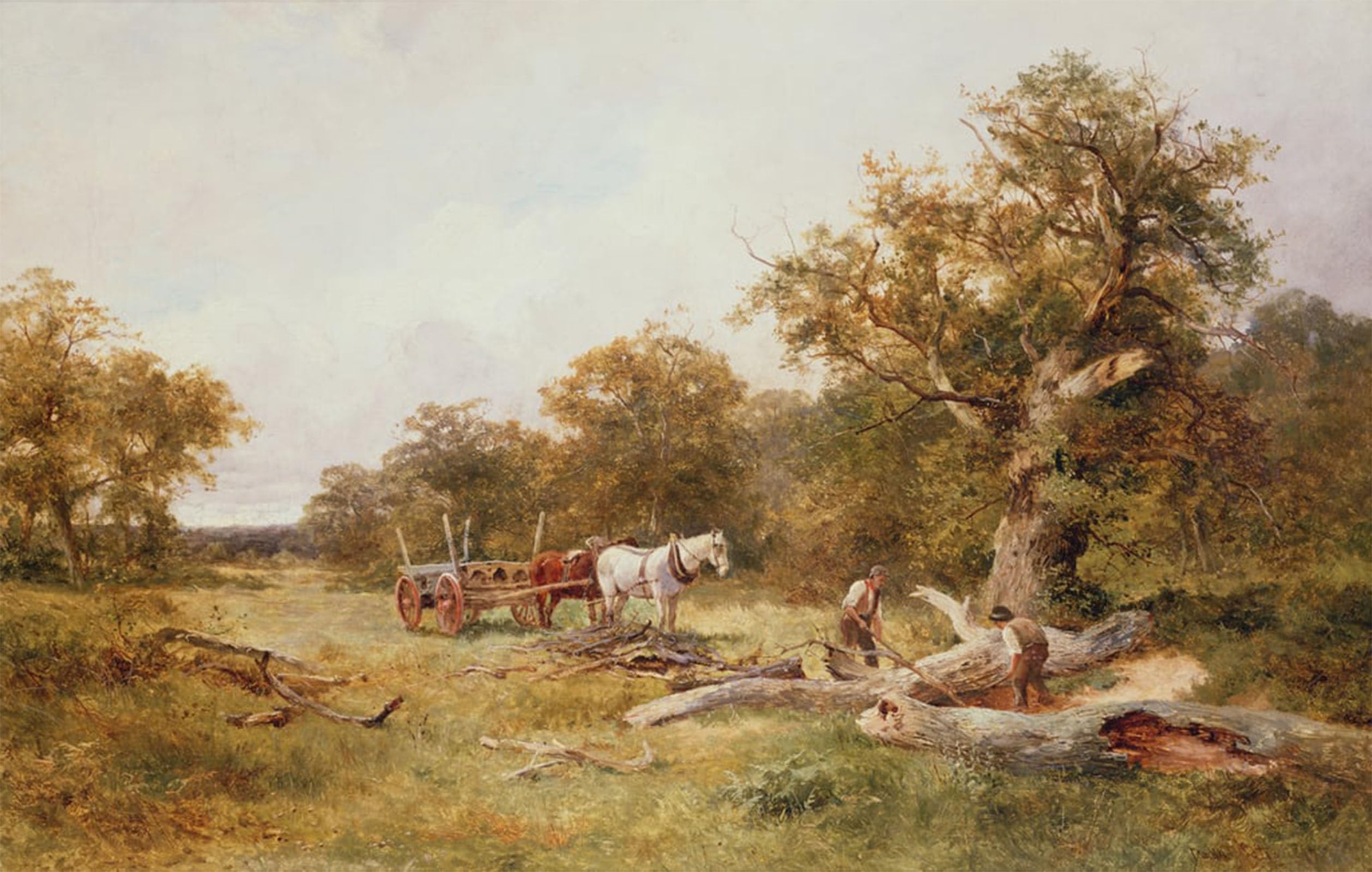 RZHRHJES Famous Painting Poster Art Canvas Print Retro Picture in the Forest of Dean by Famous Artist Poster Wall Art for Office Decor 60x90cm