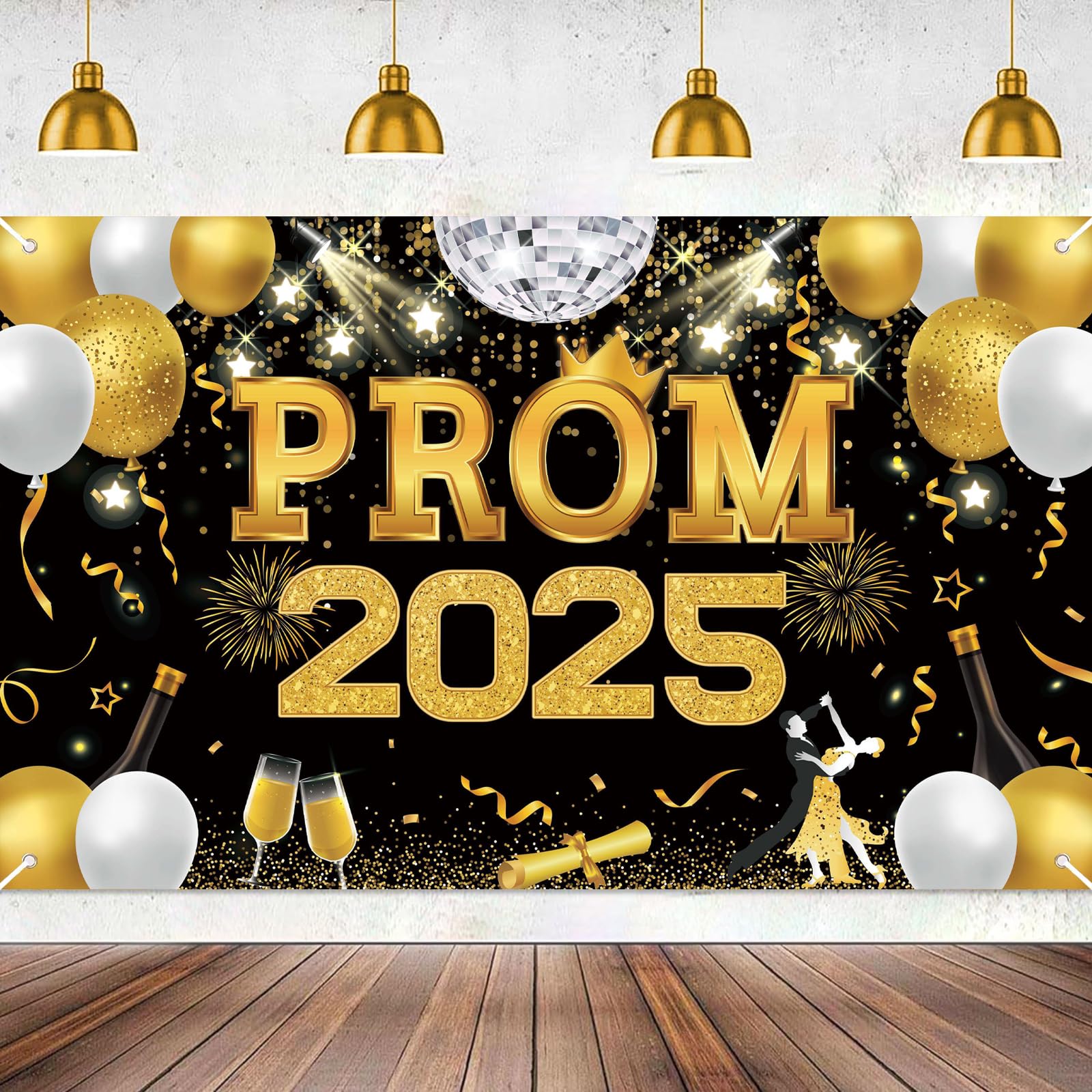 Prom Night Banner Prom Decorations 2026, Large Fabric Class of 2026 Banner