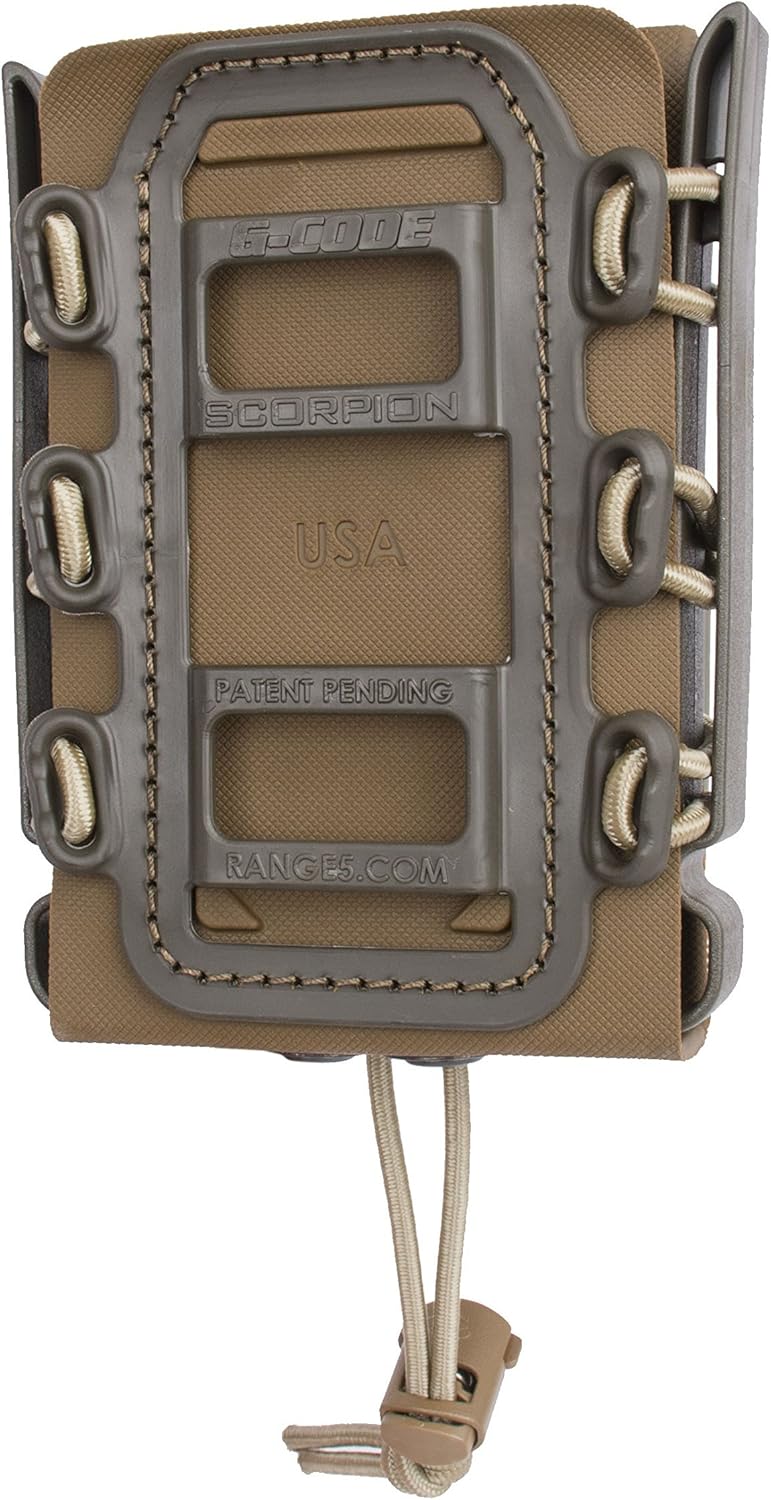 Rifle Soft Shell Scorpion Mag Carrier (TAN and OD Green) with Paddle Attachment 100% Made in USA
