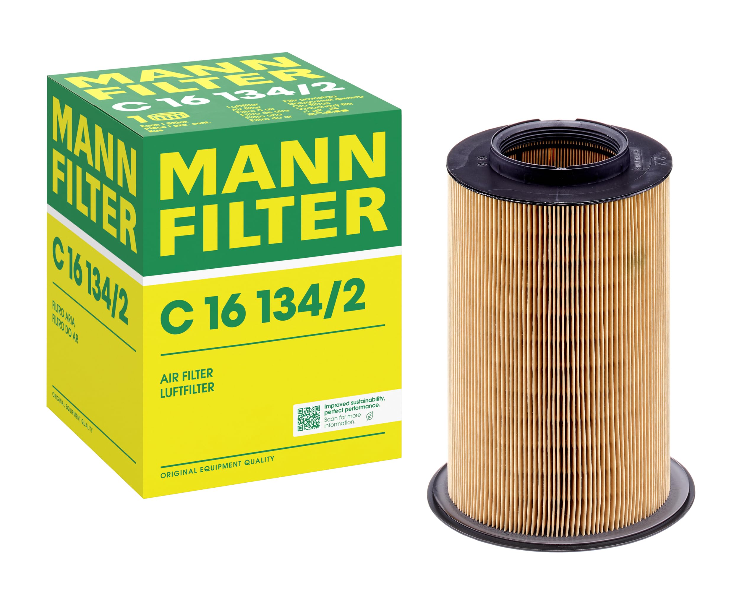 MANN-FILTER C 16 134/2 Luftfilter - für Pkw + Transporter
