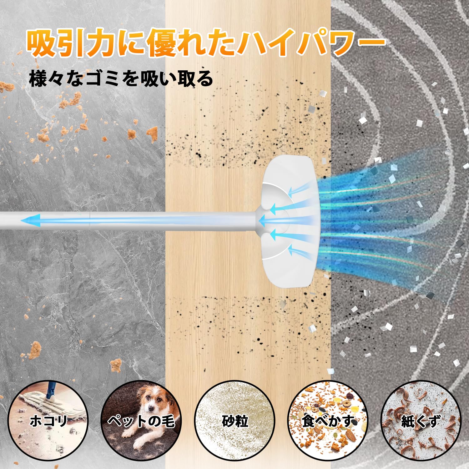 掃除機 コードレス gaak スティッククリーナー 38000Pa 強力吸引 Amazon | 掃除機 コードレス gaak スティッククリーナー 38000Pa