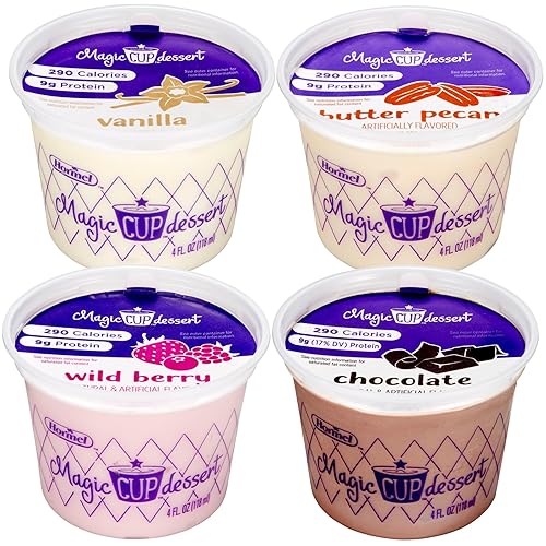 Miniatura 4 de Magic Cup Paquete variado de suplementos nutricionales, 4 oz. taza (paquete de 24) (12 vainilla, 12 chocolate)