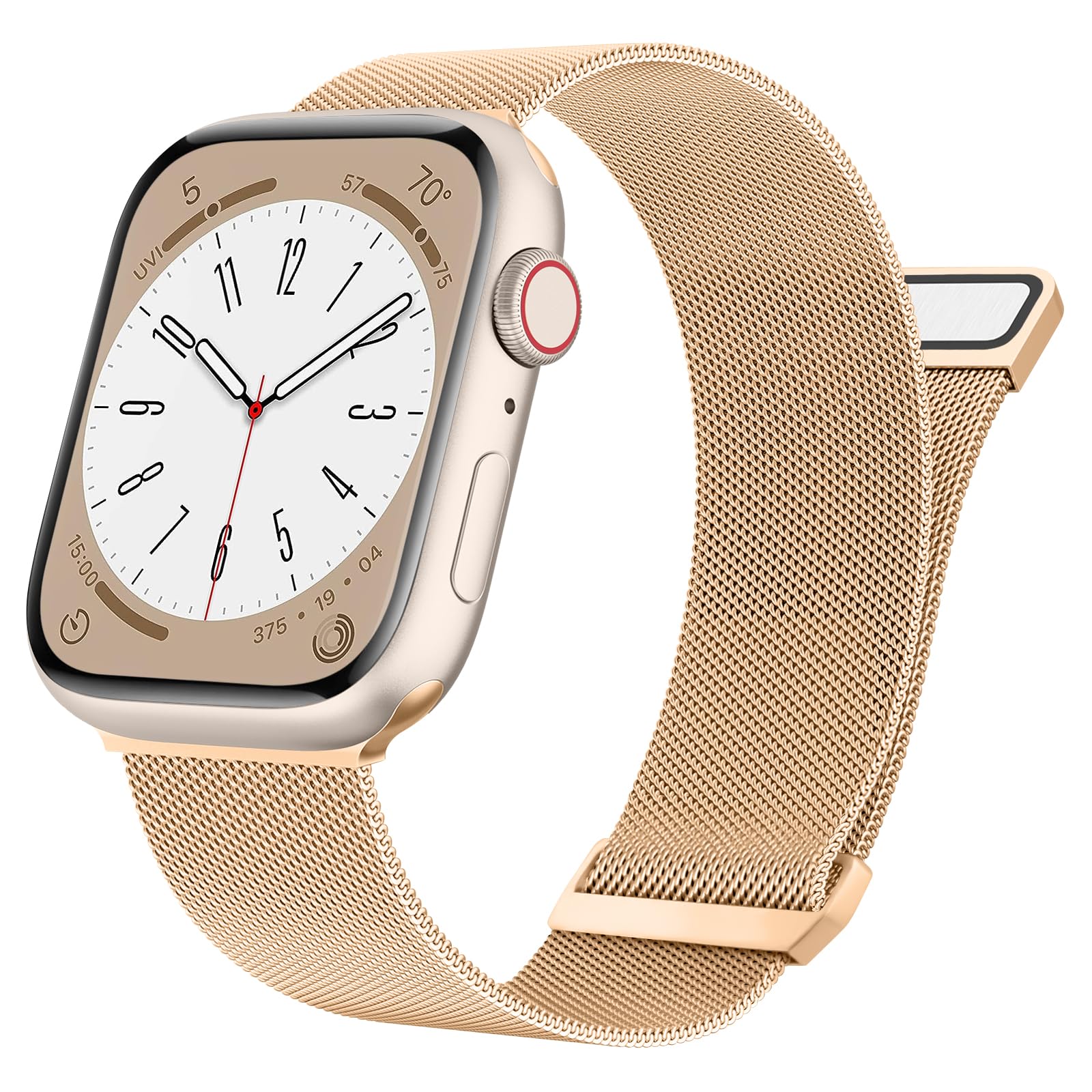 Meliya Metal Straps Compatible for Apple Watch Strap 38mm 40mm 41mm 42mm 44mm 45mm 46mm 49mm Women Men, Adjustable Mesh Loop Magnetic Milanese Band for iWatch Series 10 9 8 7 6 5 4 3 2 1 SE-image-22