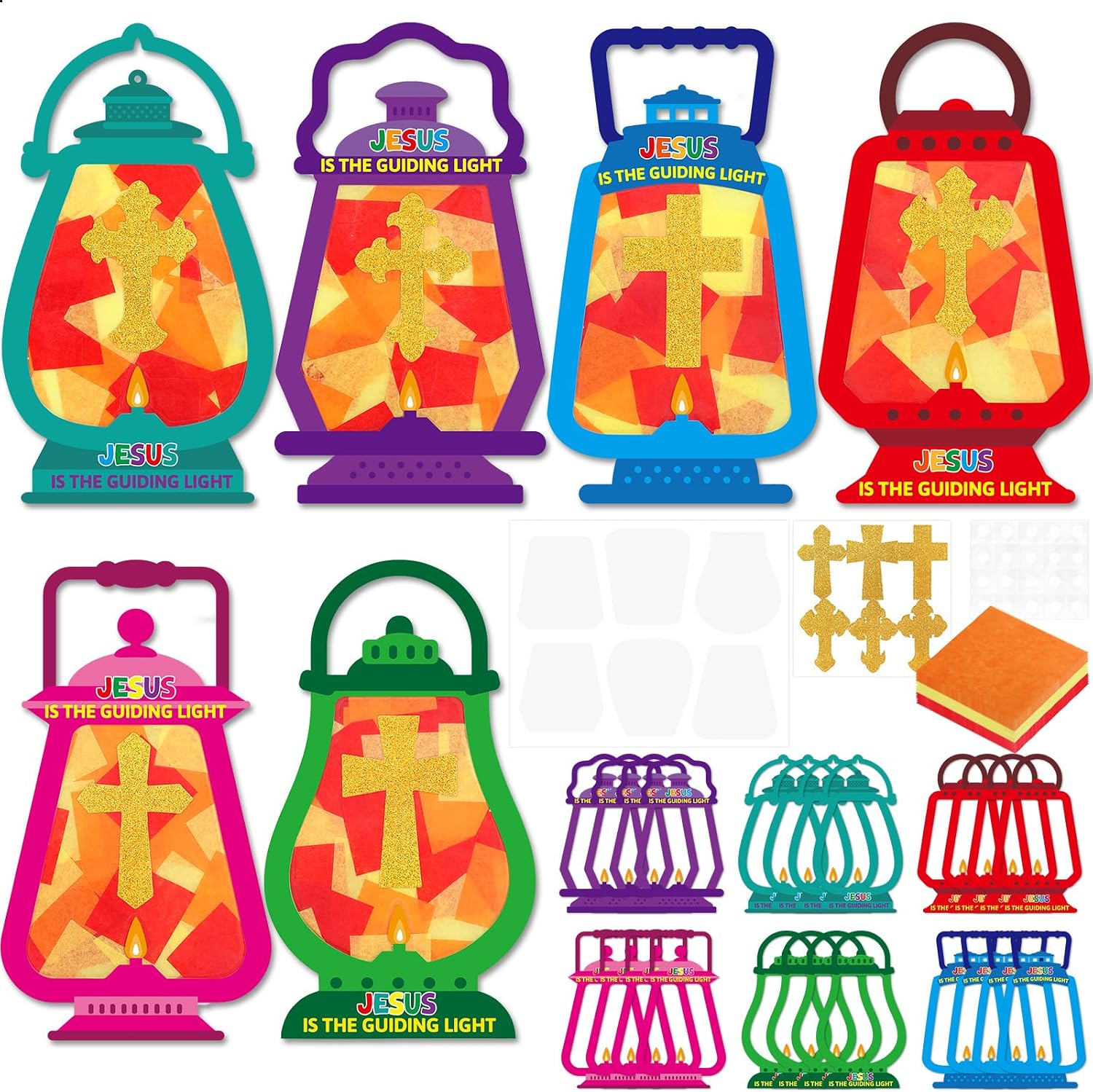 Amazon.com: Treasure Cove Christian Sunday School Craft Jesus Lights ...
