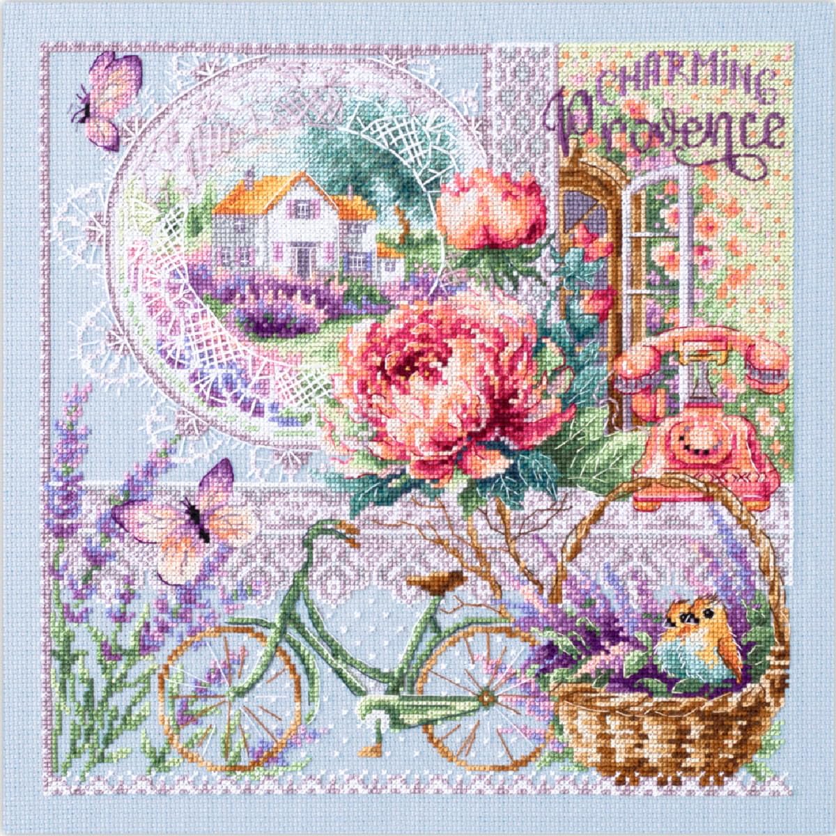 Magic Needle Charming Provence Counted Cross Stitch Kit 26x26cm