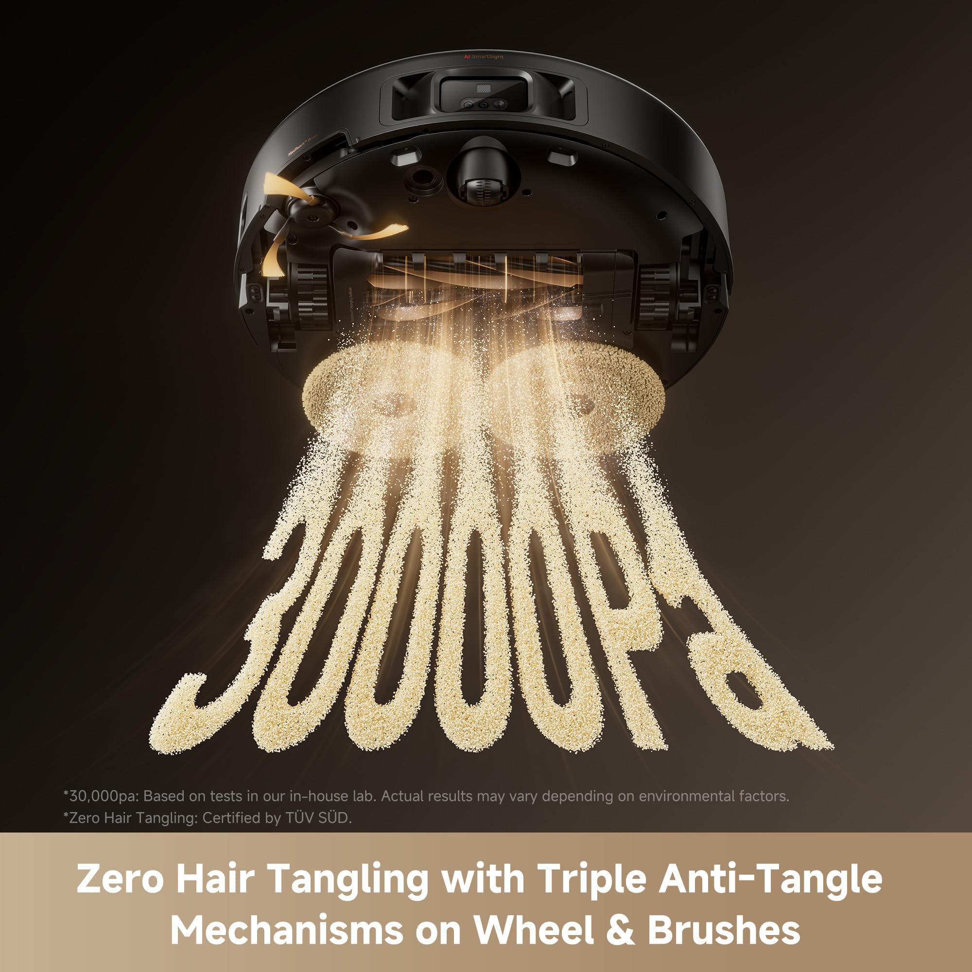 Mova Mobius 60 Robot Vacuum and Mop, 30000Pa Suction, Auto-Interchangeable Mop Pads, Liftable Navigation with 3.15inches Obstacle Overcoming, DuoSolution System Designed for Pets