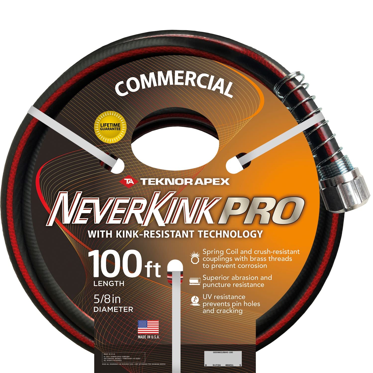 NeverKink Pro Kink-Free Commerical Water Hose (5/8