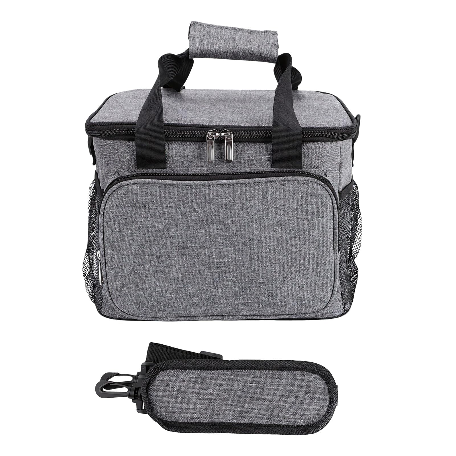 Ejoyous Borsa Termica per il Pranzo, Borsa Termica in Tessuto Oxford con Isolamento Ispessito a 4 Strati, Cerniera Sigillata, Tracolla Staccabile, Grande capacità per Lavoro, Picnic, Campeggio