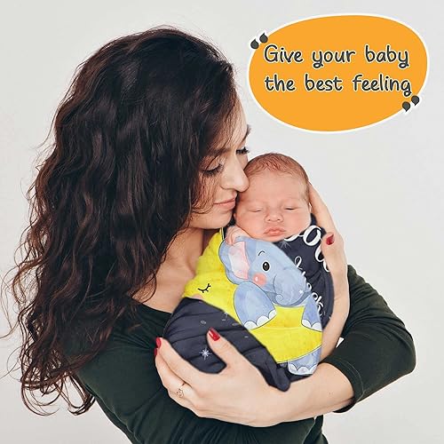 Miniatura 7 de Pavo Manta de bebé para bebé  Love You to The Moon and Back  Manta de bebé elefante  Forro polar ultrasuave  Perfecta, Cosas de bebé para recién