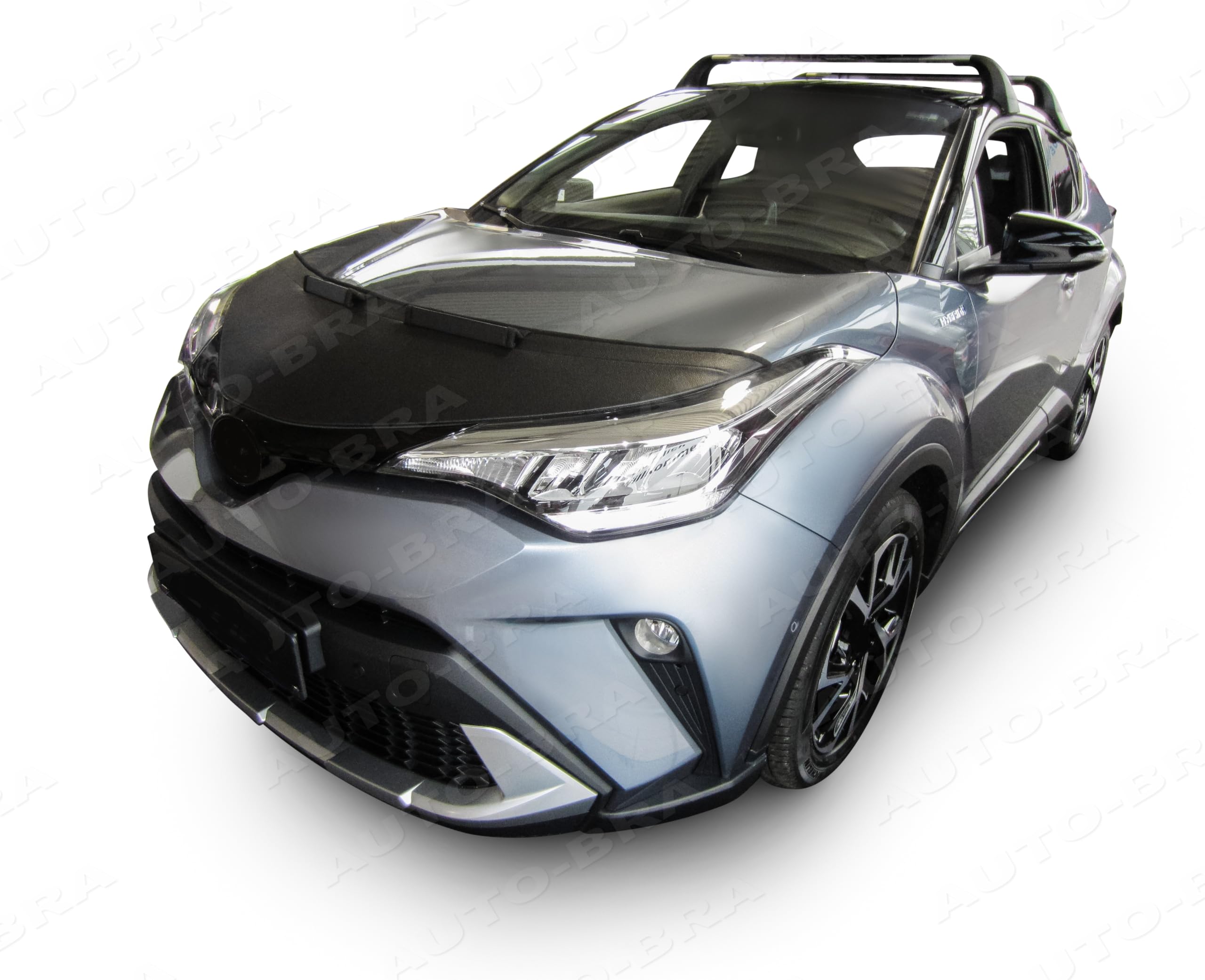 AB3-00484 CARBON FIBER LOOK HOOD BRA Compatible with Toyota C-HR Mk1 2017-2023 Front End Nose Mask Bonnet Bra