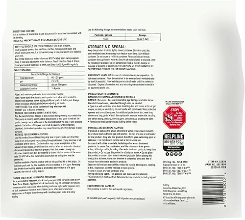 Miniatura 2 de HTH 52030B - Choque para el cuidado de la piscina, clorador de piscina aumenta los niveles de cloro, fórmula Cal Hypo, 13.3 onzas (paquete de 6)