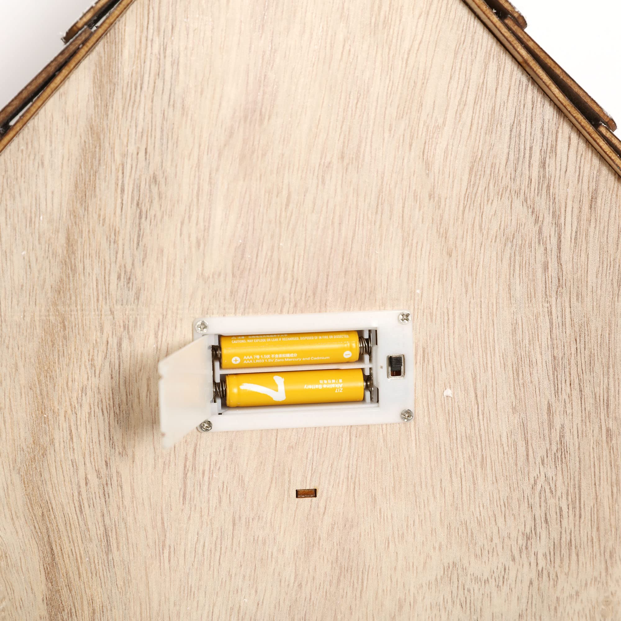Pioneer-Effort Weihnachts-Adventskalenderhaus aus Holz mit 24 Schubladen und LED-Lichtern, Dorf- und Waldszene Countdown bis Weihnachten, wiederverwendbare Dekoration, 41 x 7 x 45 cm
