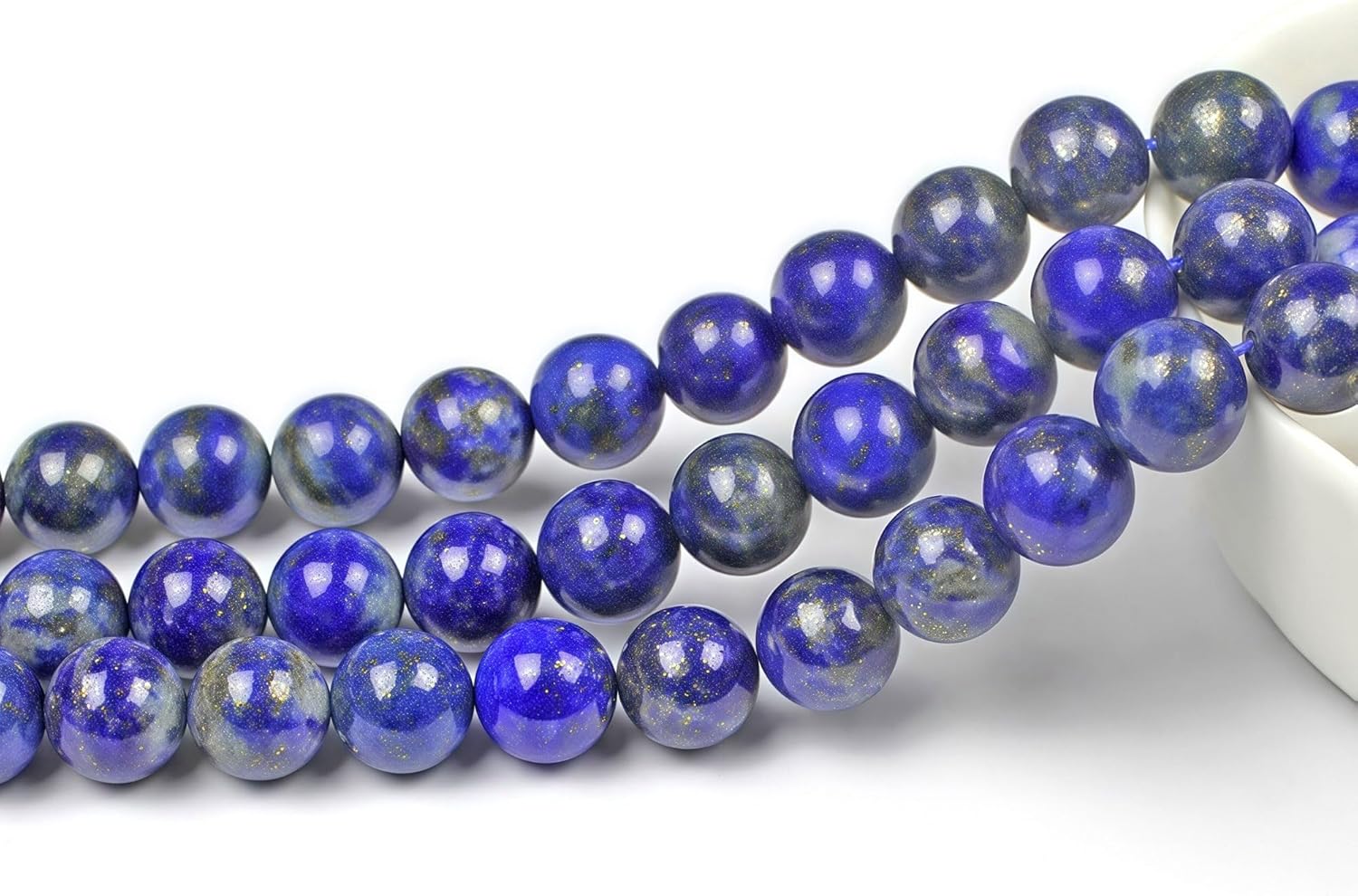 MJDCB Natural Lapis Lazuli Gemstone Loose Beads Round 6mm Energy Stone Healing Power for Jewelry Making - Image 3