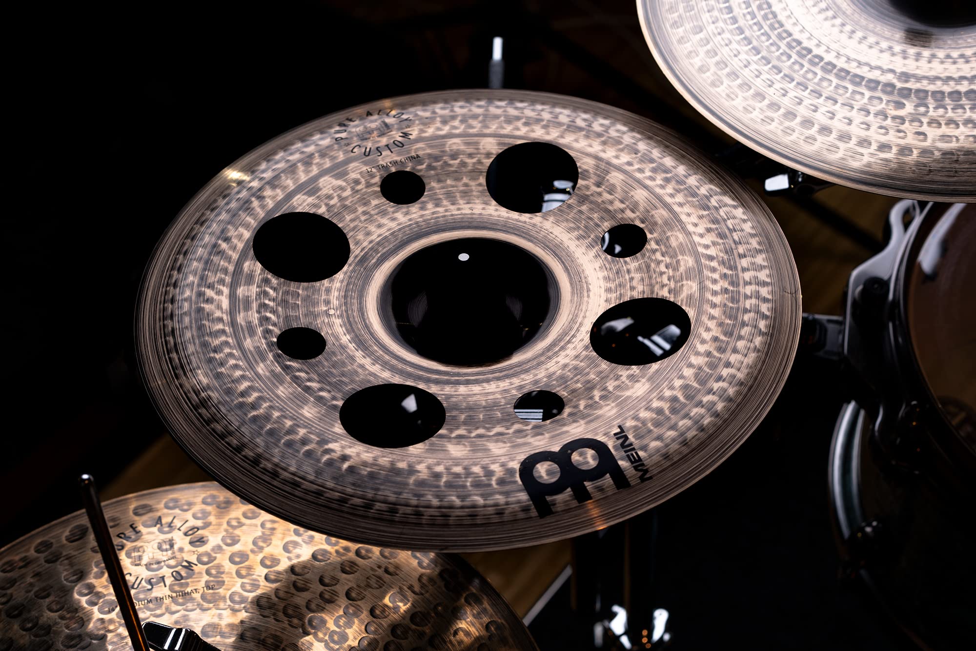 Meinl Cymbals Pure Alloy Custom 30,5 cm Trash China – Rauchbronze/Brillantes Finish – Made in Germany, 2 Jahre Garantie (PAC12TRCH)