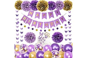 Glamorous Purple and Gold Birthday Extravaganza