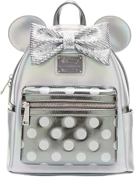Amazon.com: Loungefly Disney100 Minnie Mouse Platinum Mini  display picture 1