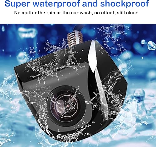 Miniatura 4 de jeseny Paquete de 1 cámara de respaldo HD para automóvil, IP69, impermeable, visión nocturna, retrovisor, retrovisor, retrovisor, 170, ajustable,