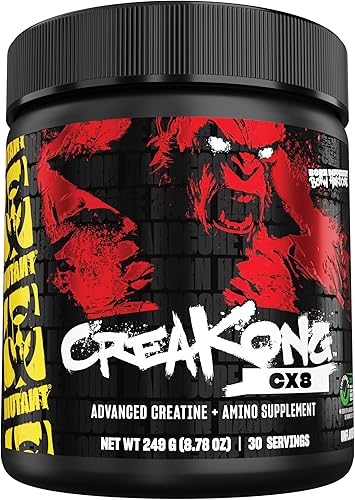MUTANT CREAKONG CX8 Multiplicador avanzado de creatina Suplemento de creatina aminoácidos - 878oz 30 porciones