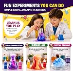 Jim&Gloria Science Kits for Kids Age 5-7 8-12 Year Old Birthday Gifts for Girls Boys, Learning & Educational Toys, Stem Toys, Chemistry Set, Science Experiments for Kids Volcano Projects