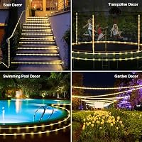 Auting 10m Napelemes Kültéri Fényfüzér 100 LED Meleg Fehér 8 Mód Vízálló - B-10M Outdoor Solar Fairy Lights 7