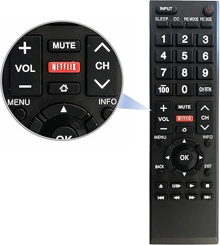 Miniatura 2 de Mando a distancia universal para todos los televisores Toshiba, LCD, LED, Smart y 4K. No necesita configuración.
