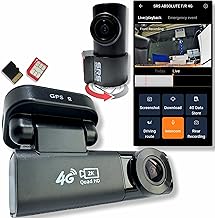 SRSABSOLUTE F+R 2.6K 4G Dual Dash Cam GPS+LiveVideo Playback Voice Calling Timelapse Loop Record GSensor GeoFence SOS Park