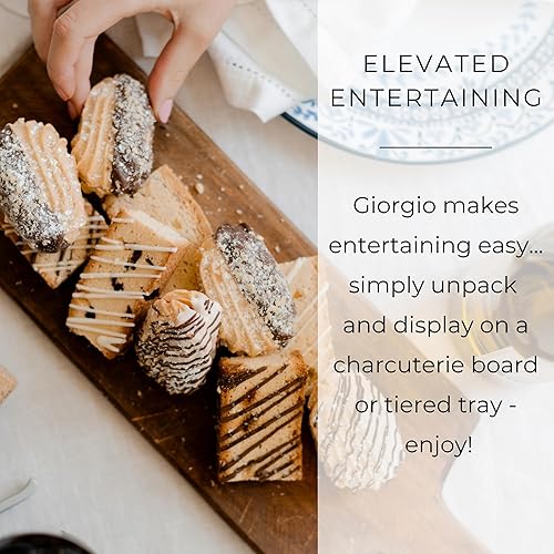 Miniatura 5 de Galletas Giorgio de Chocolate Blanco y Naranja, Galletas de Té Italiano Tradicionales, Biscotti Fresco Hecho a Mano