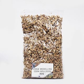 WWScenics Large Modelling Cork Boulders | 50g Bag | Wargame Scenery & Basing Material