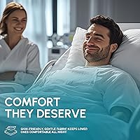 Vista 7 de Sábana para cama de hospital lisa, sábanas lisas tamaño doble, 1 sábana lisa, de algodón/poliéster