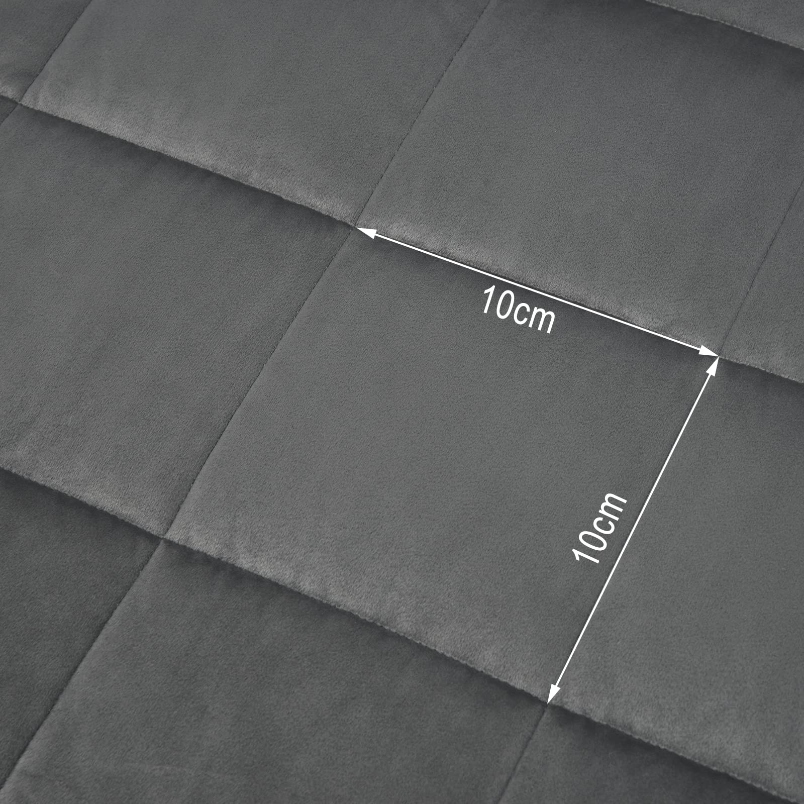 WOLTU Gewichtsdecke 9kg 150x200cm Therapiedecke für Erwachsene Mikrofaser Anti Stress Weighted Blanket