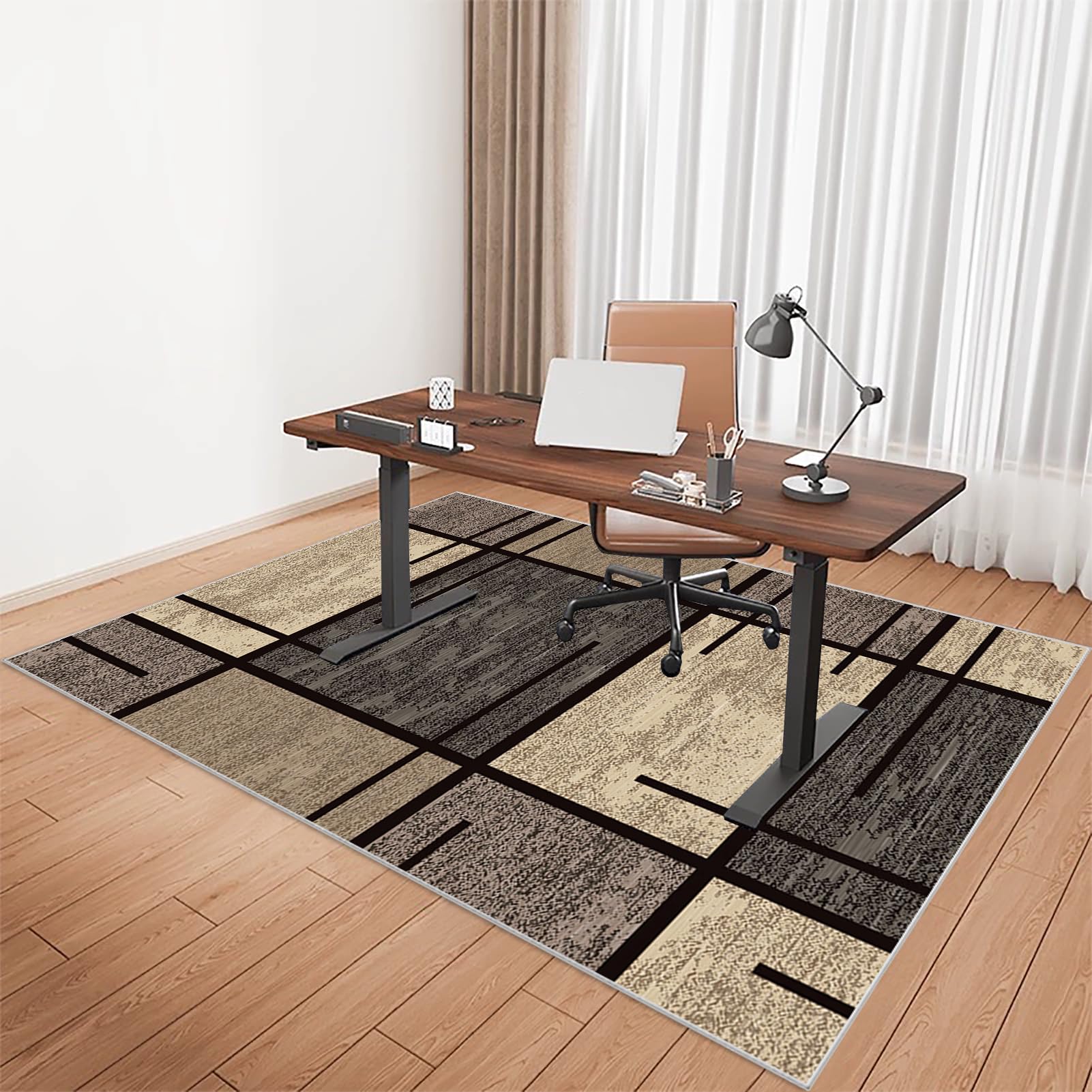 Tkuhknag Non-slip Desk Hard Floor Chair Mat Protector 70 x 120 cm Office Chair Mats for Carpeted Floors Gaming Chair Mat Carpet Protection Mat Chair Floor Mat Desk Chair Mat for Parquet Tile Laminate