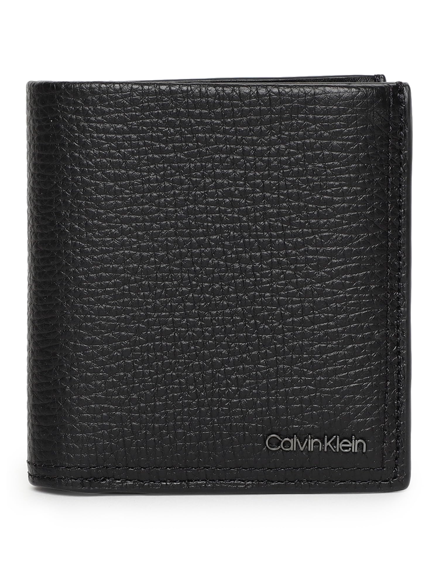 Calvin Klein Hombre Cartera Minimalism Trifold piel, Negro (Ck Black), Talla Única