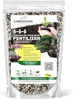 Bonsai Fertilizer Pellets – Slow-Release Bonsai Tree Fertilizer & Food for Compact Growth, Dense Branching & Healthy Roots | Ideal for All Bonsai & Money Tree (7 OZ)