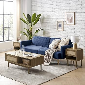 Amazon.com: mopio Haylee Coffee Table, Modern Boho Farmhouse