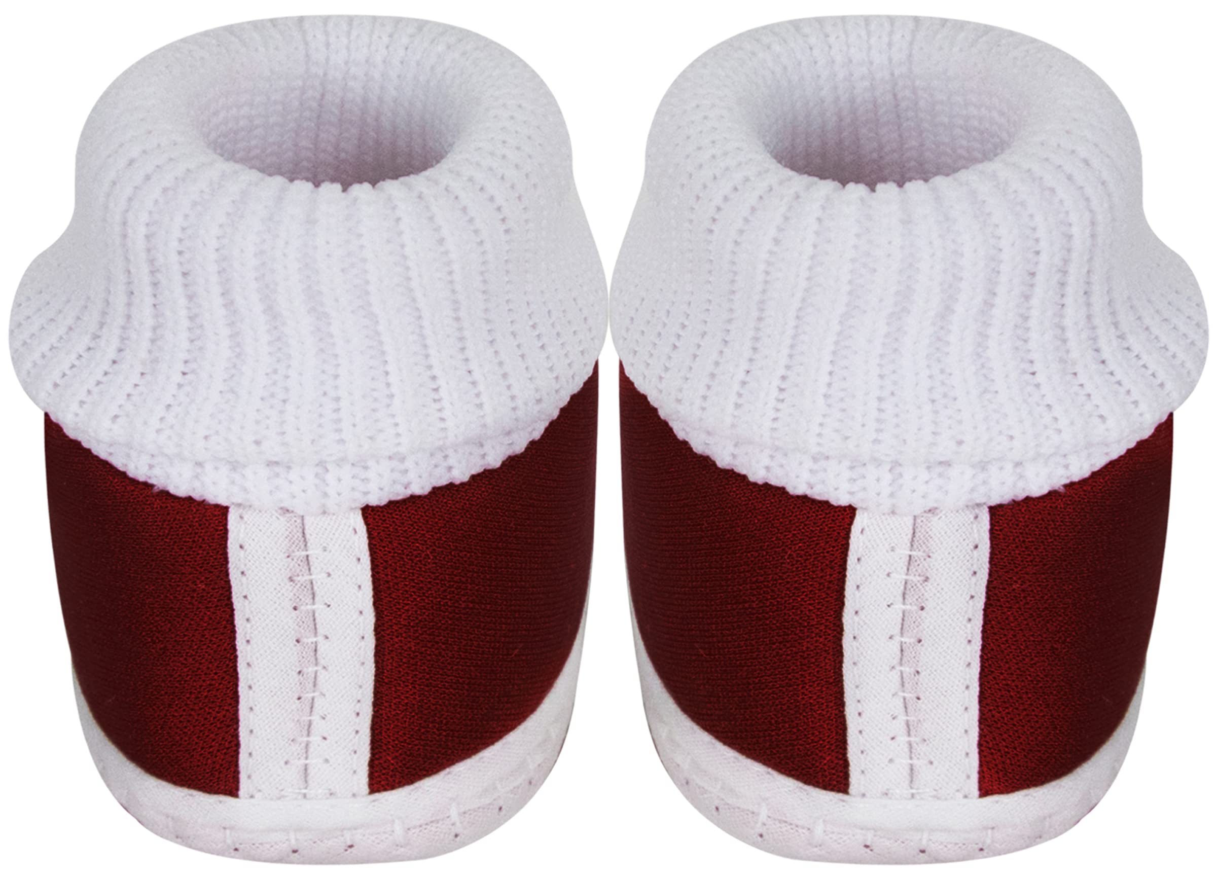 Neska Moda Baby Boy's Maroon Cotton Booties - 0 to 12 Months 3