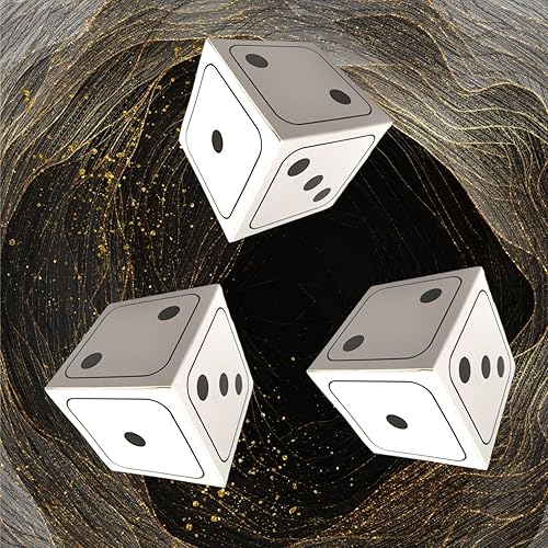 Miniatura 6 de XCXGYCA 20 cajas de regalo de dados decorativos a granel tridimensionales, accesorios de dados con temática de casino, caja grande para noche de