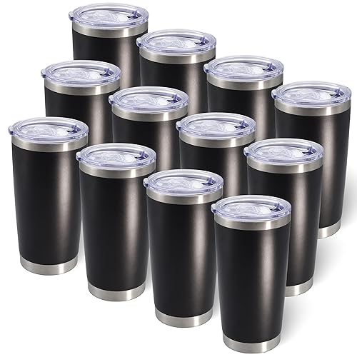 AIANJI 20oz Tumbler Bulk Stainless Steel Tumblers with Lid Vacuum
