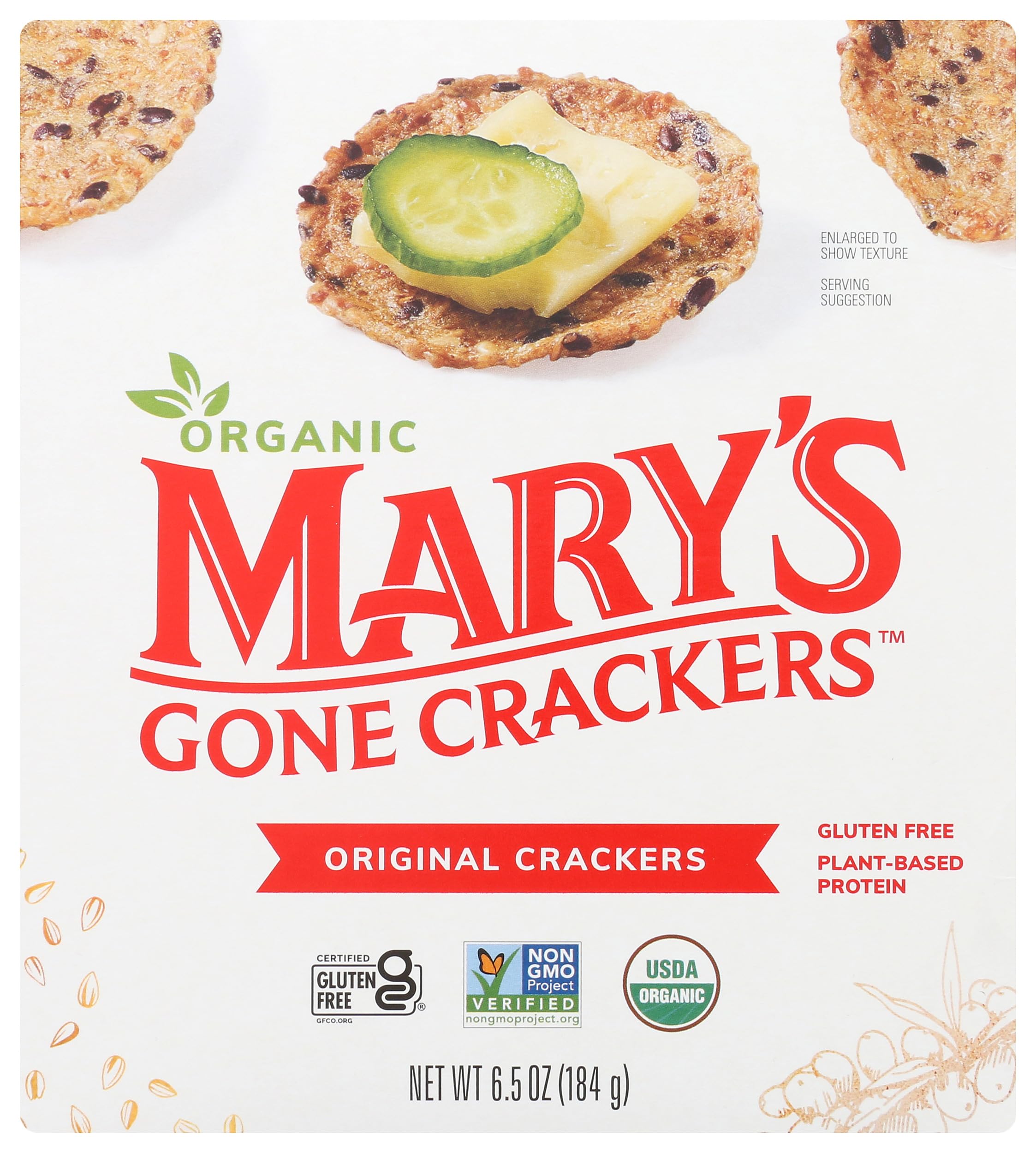 Mary's Gone CrackersOrganic, Original, 6.5 OzUSDA Organic